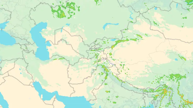 Precipitation weather map