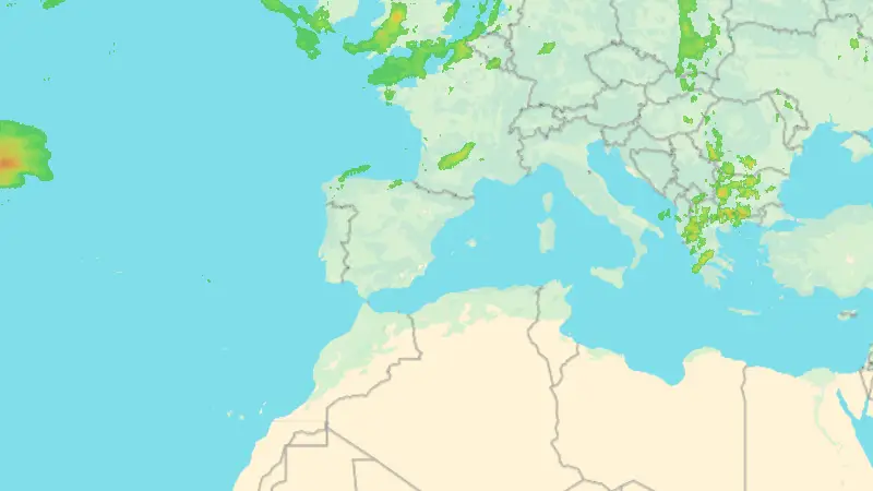 Precipitación weather map