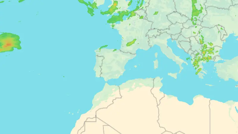 Precipitación weather map