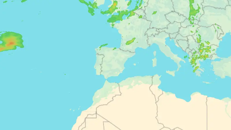 Precipitación weather map