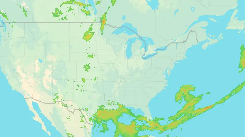 Precipitation weather map