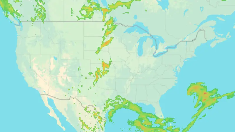 Precipitation weather map