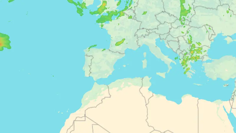 Precipitación weather map