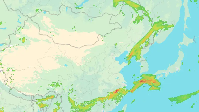 Precipitation weather map
