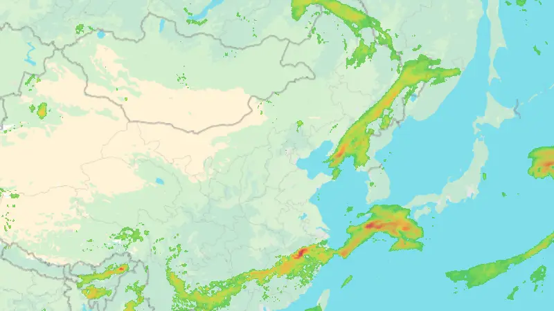 Precipitation weather map
