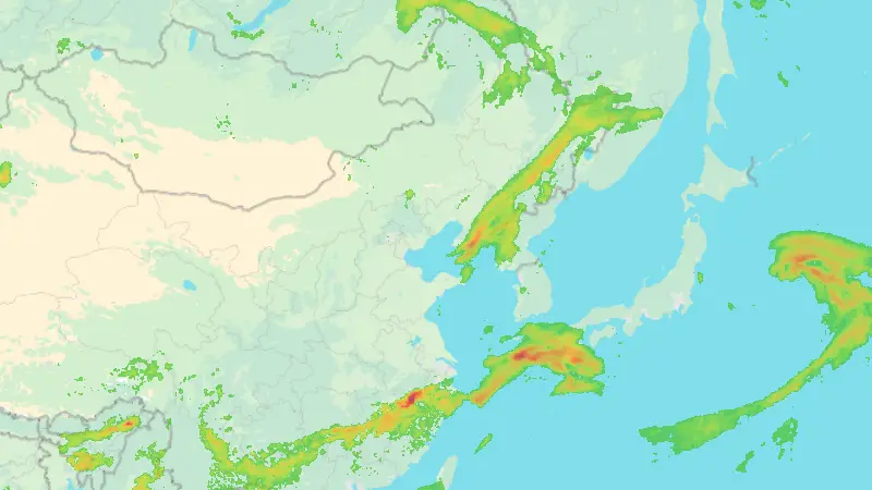 Precipitation weather map
