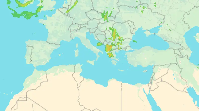 Precipitazioni weather map
