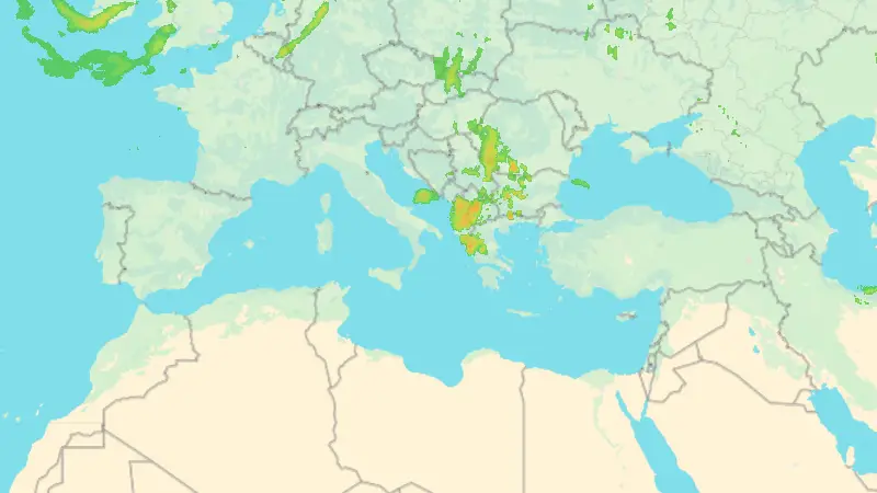 Precipitazioni weather map