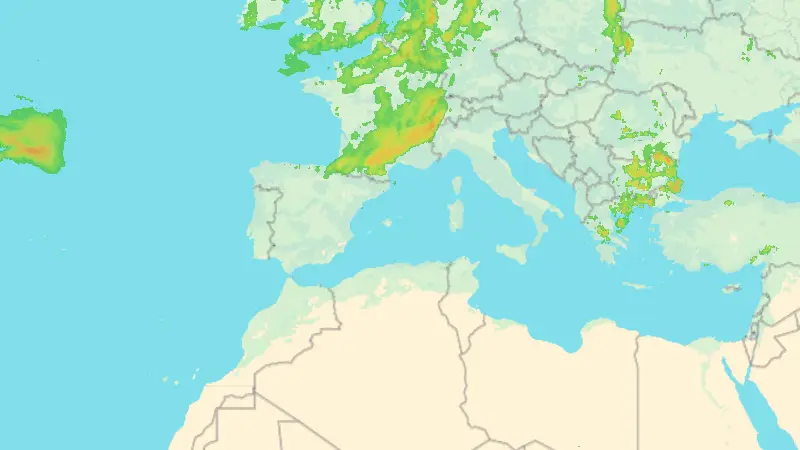 Precipitación weather map