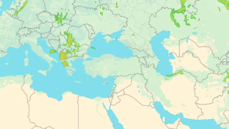 Precipitazioni weather map
