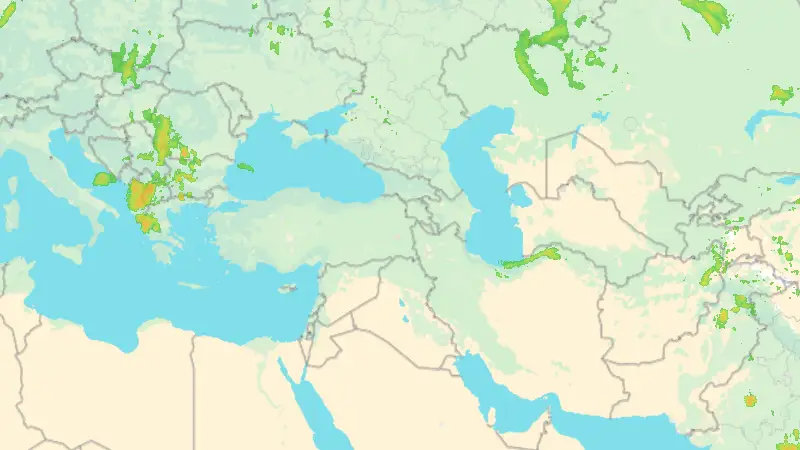 Precipitation weather map