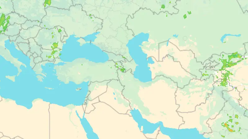 Precipitation weather map
