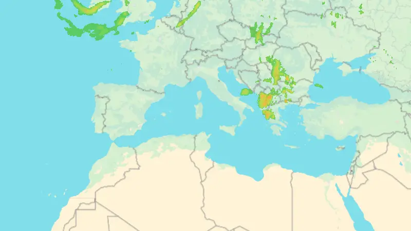 Precipitazioni weather map