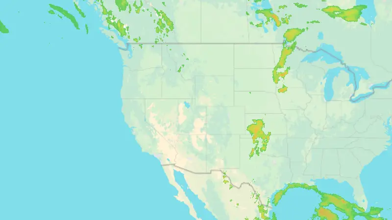 Precipitation weather map