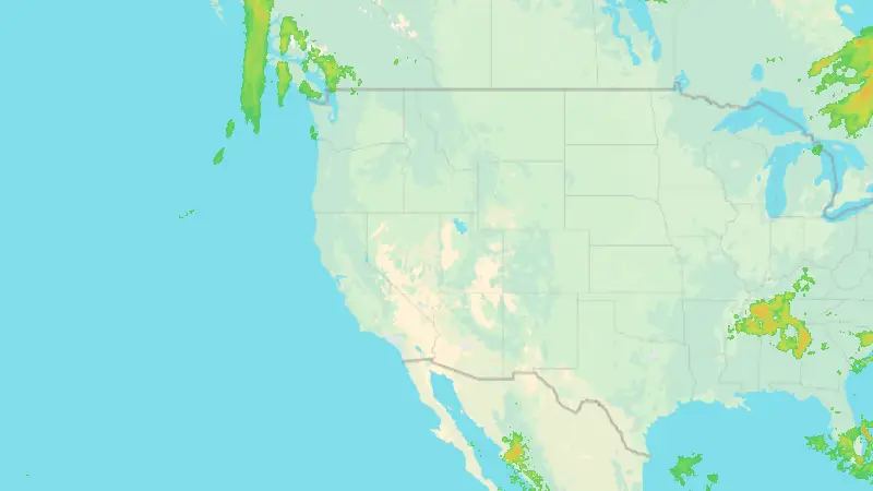 Nedbør weather map