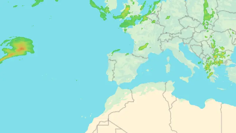 Precipitación weather map