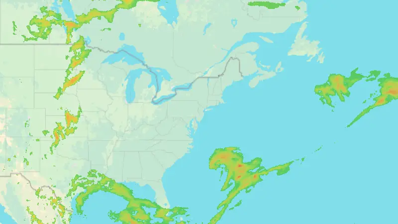 Precipitation weather map