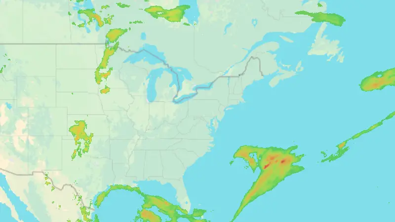 Precipitation weather map