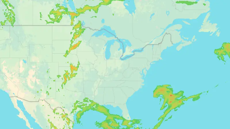 Precipitación weather map