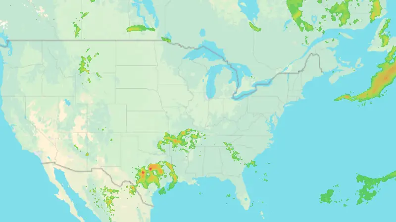 Padavine weather map