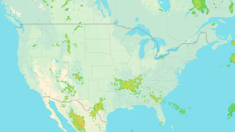 Nedbør weather map