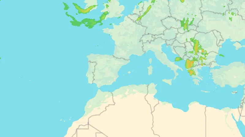 Precipitación weather map