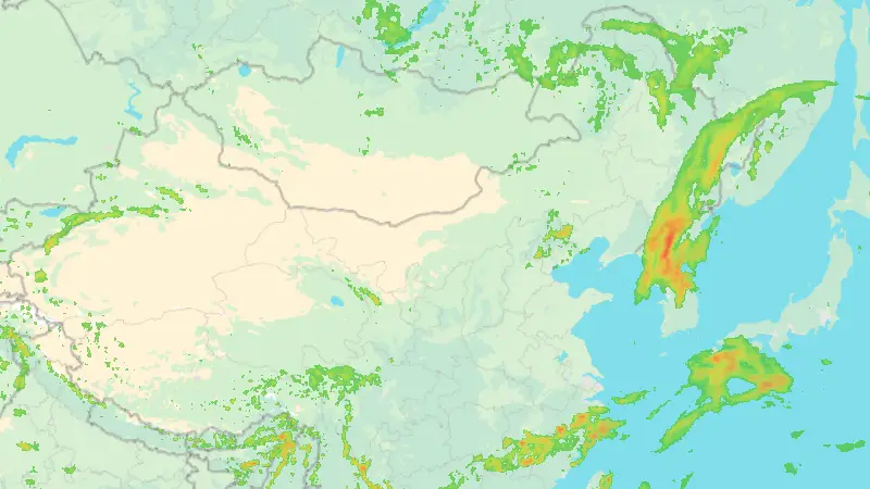 Precipitation weather map