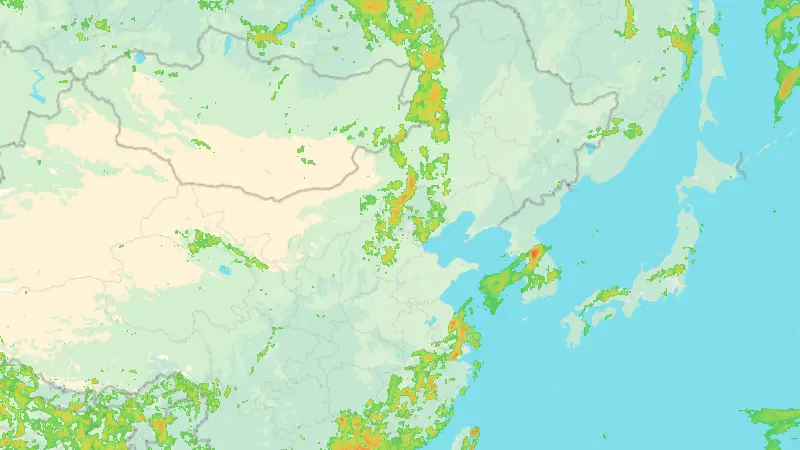 Nedbør weather map
