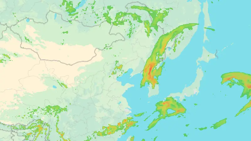 Precipitation weather map