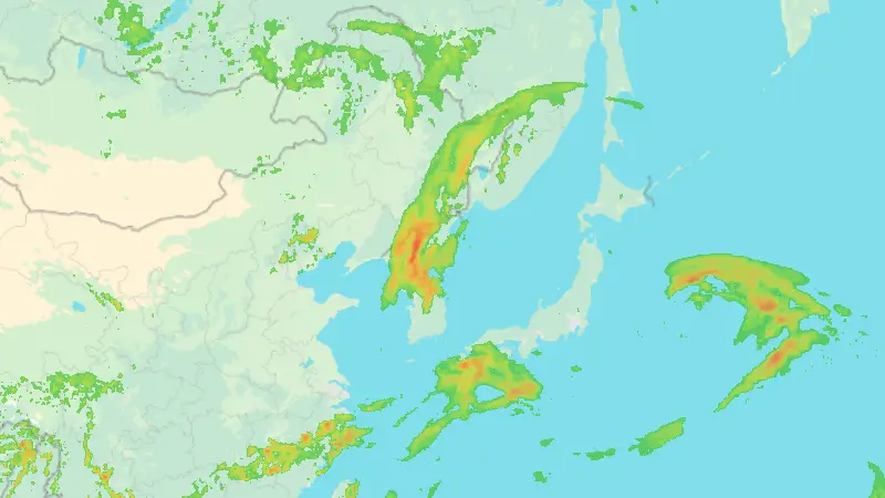 Précipitations weather map