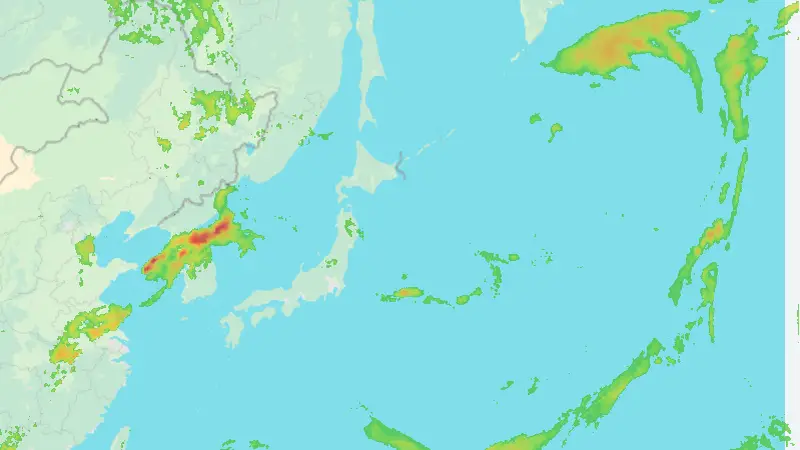 Nedbør weather map