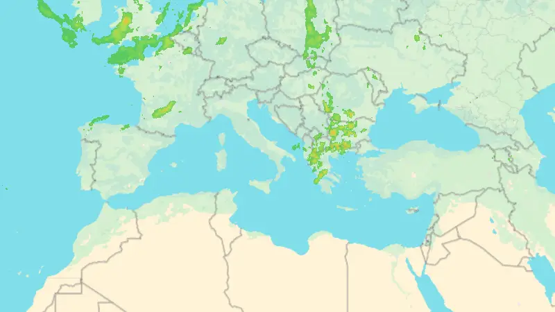 Precipitazioni weather map