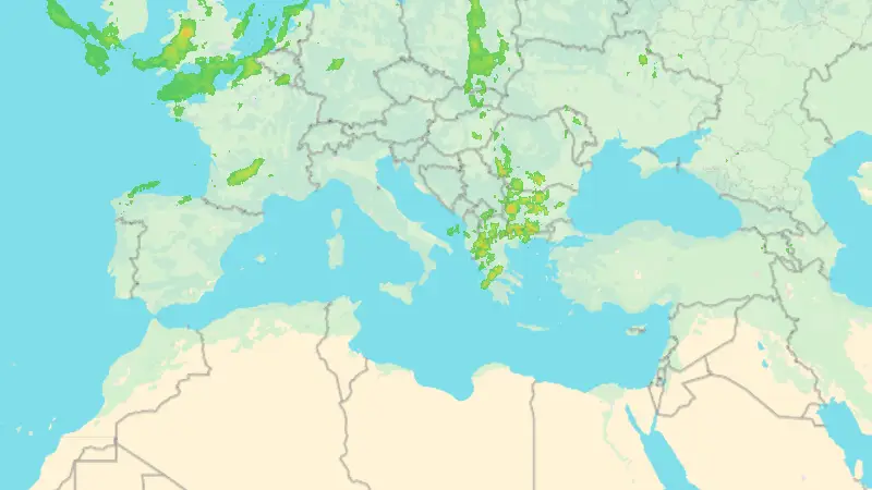 Precipitazioni weather map