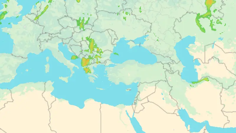 Yağış weather map
