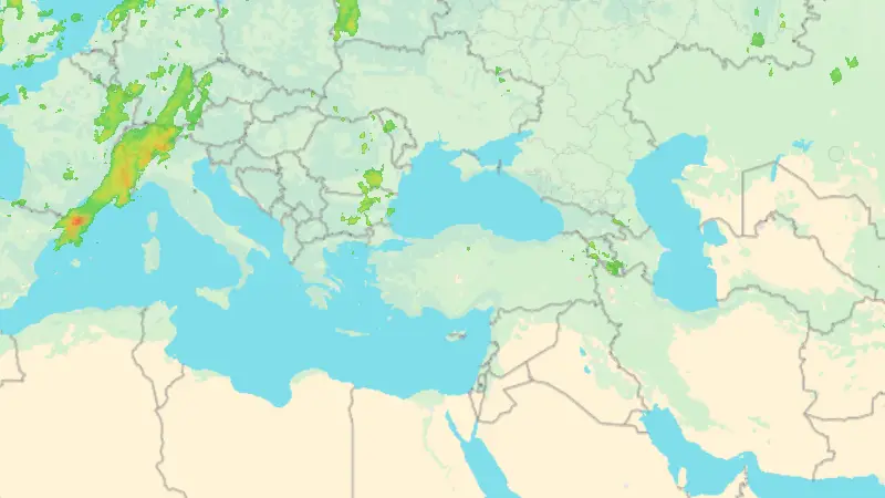 Precipitații weather map