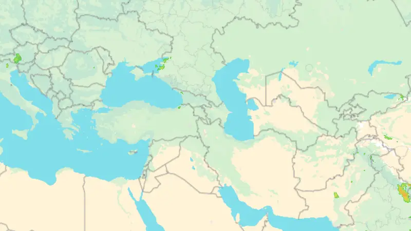 Précipitations weather map