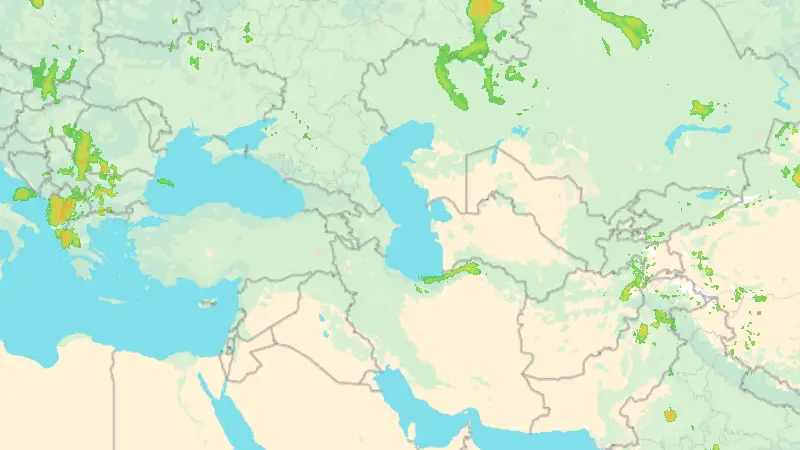 Precipitation weather map
