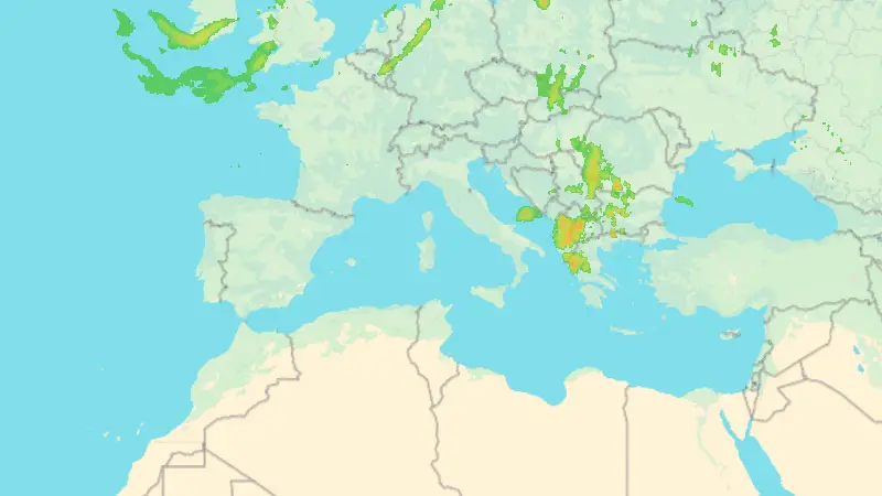 Precipitazioni weather map