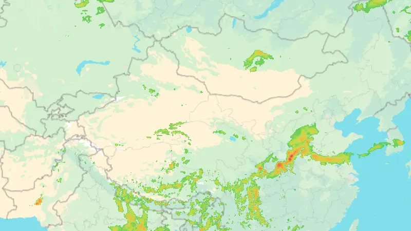 Précipitations weather map