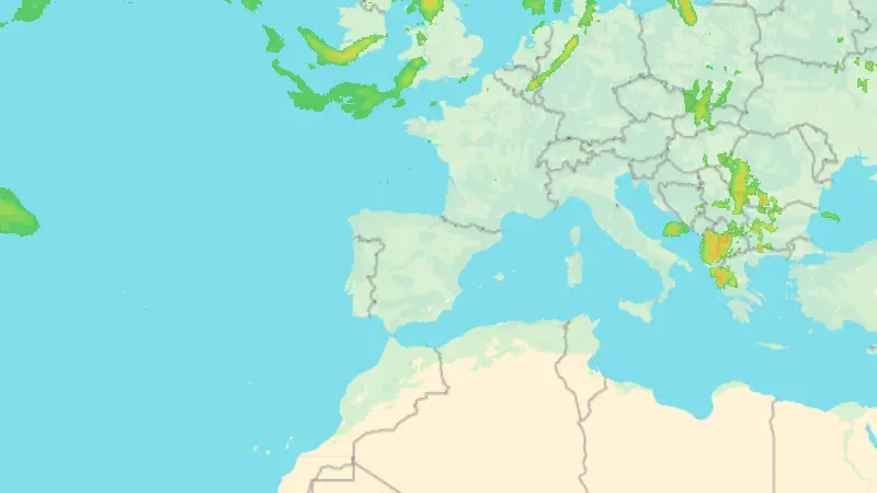 Precipitación weather map