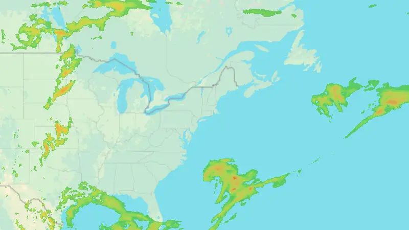 Precipitation weather map