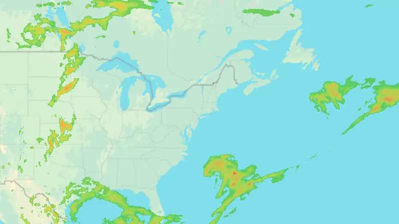 Precipitation weather map