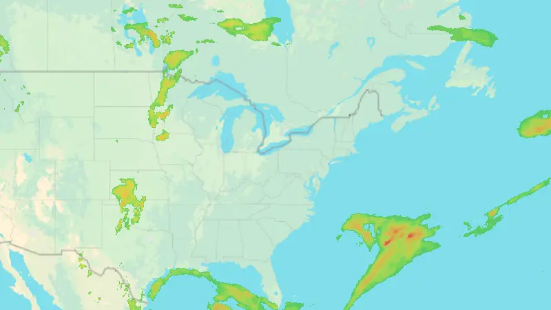 Precipitation weather map