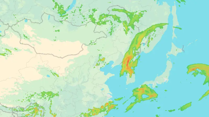 Sademäärä weather map