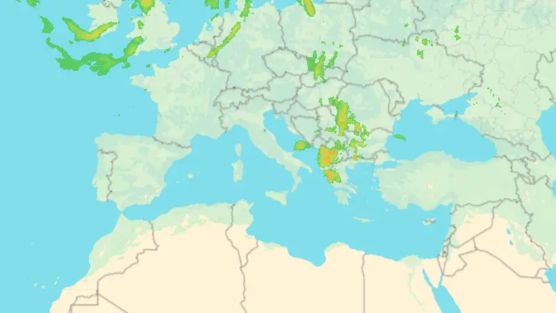 Precipitazioni weather map