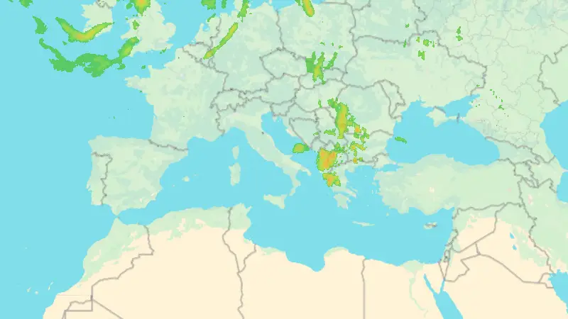 Precipitazioni weather map