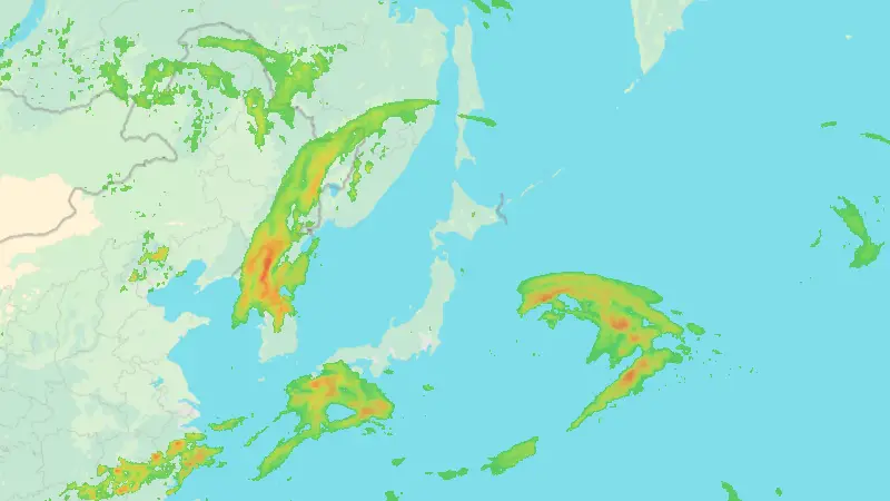 Precipitation weather map