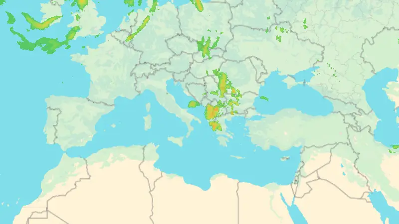 Precipitazioni weather map