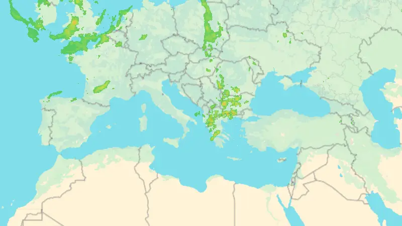 Precipitazioni weather map