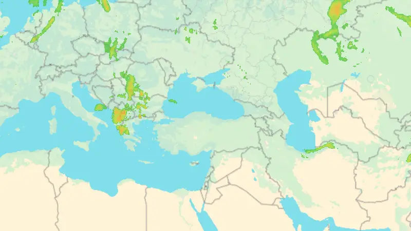 Yağış weather map
